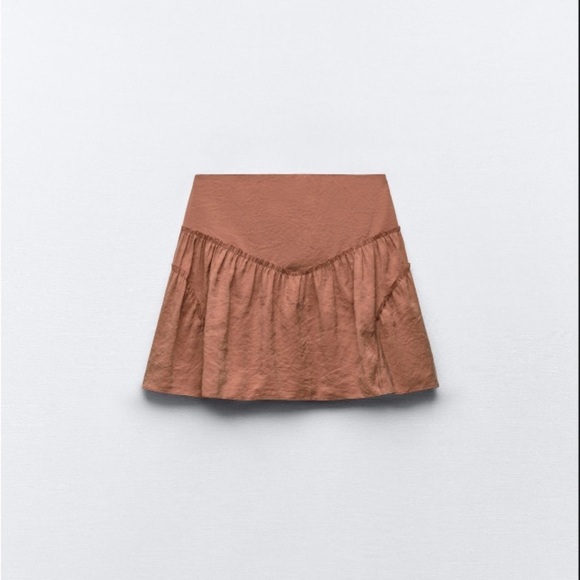 NWT Zara Fluid Brick Skort XXL - Picture 2 of 8